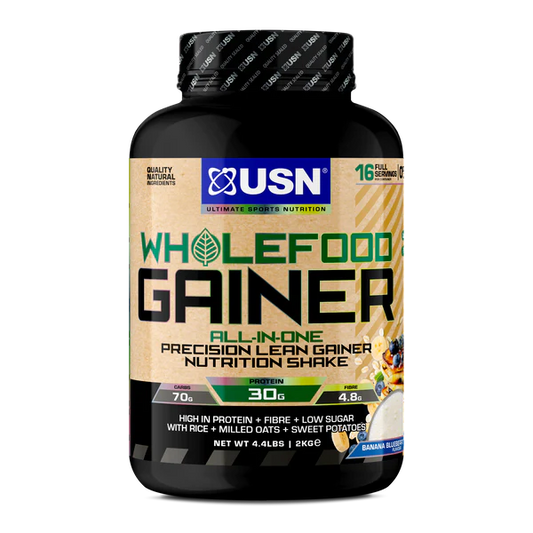 USN Wholefood Gainer All in one Protein Banana Blueberry Pancake Flavour