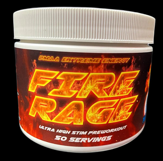 FIRE RAGE Ultra High Stim Preworkout Pink Lemonde