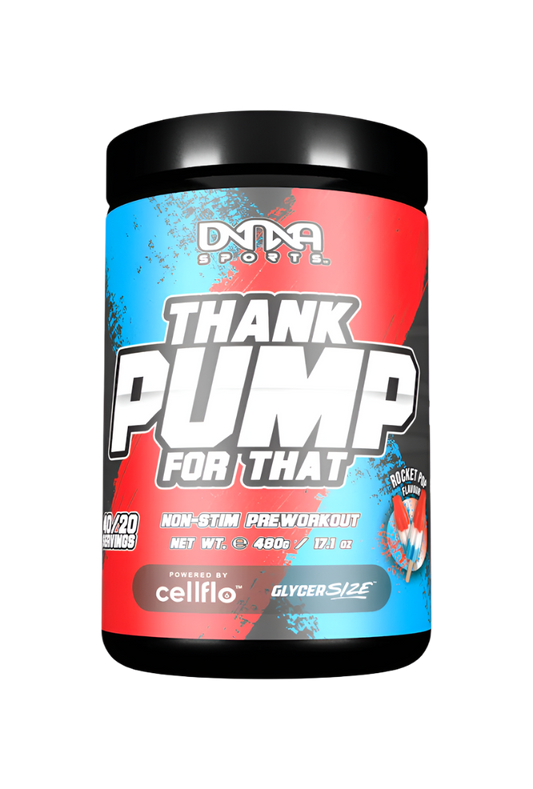 DNA SPORTS NUTRITION THANK PUMP FOR THAT NON STIM PREWORKOUT ROCKET POP