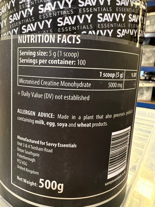 SAVVY ESSENTIALS CREATINE