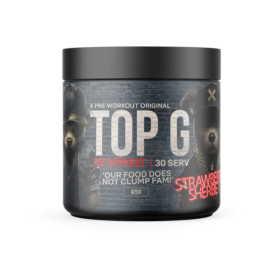 TOP G Pre Workout Strawberry Sherbet