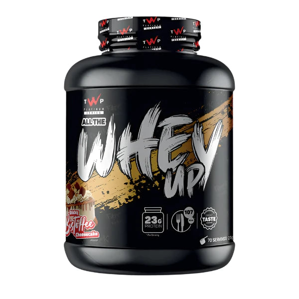 TWP WHEY UP Sticky Banofee Cheesecake