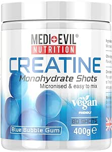 MEDI EVIL NUTRITION Creatine Monohydrate Shots Blue Bubble Gum