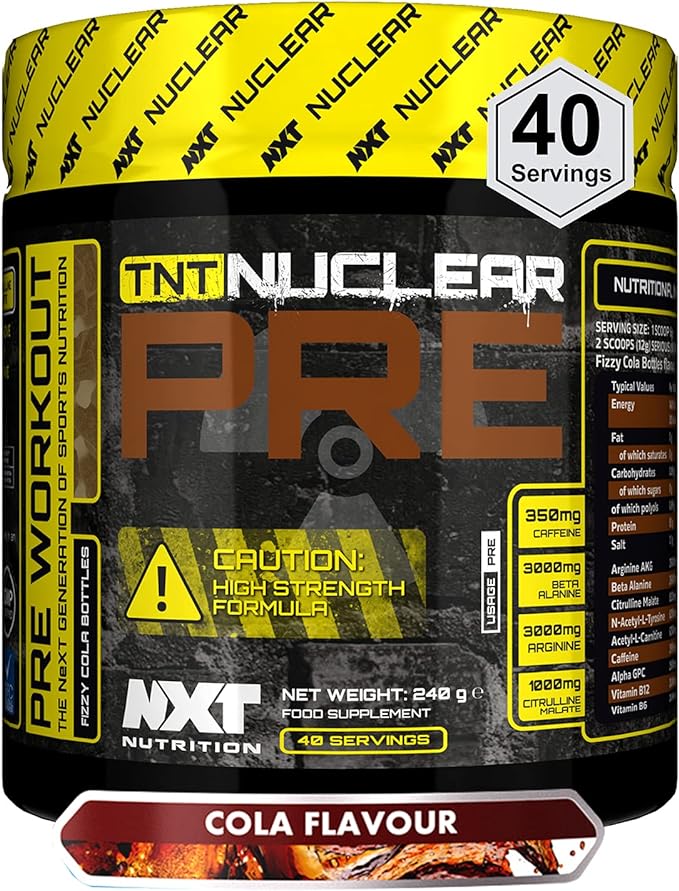 NXT NUCLEAR Pre Workout Fizza Cola Bottles