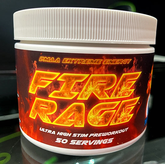 FIRE RAGE Ultra High Stim Preworkout Pink Lemonde