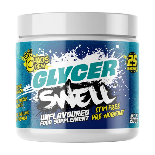 CHAOS CREW GLYCER SWELL STIM FREE Pre Workout Unflavoured