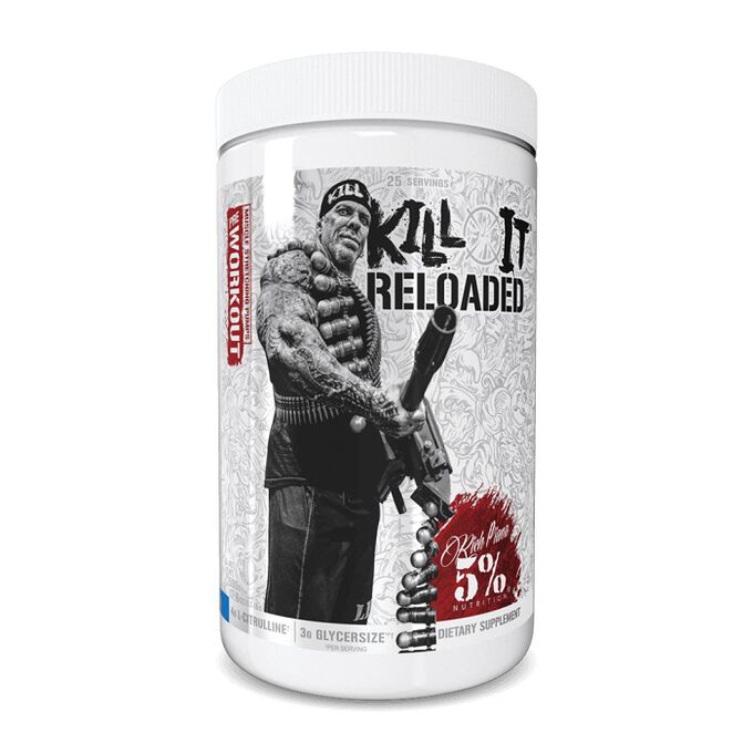 RICH PIANA FULL AS FUCK Stim Free Pre Workout Blueberry Lemonade