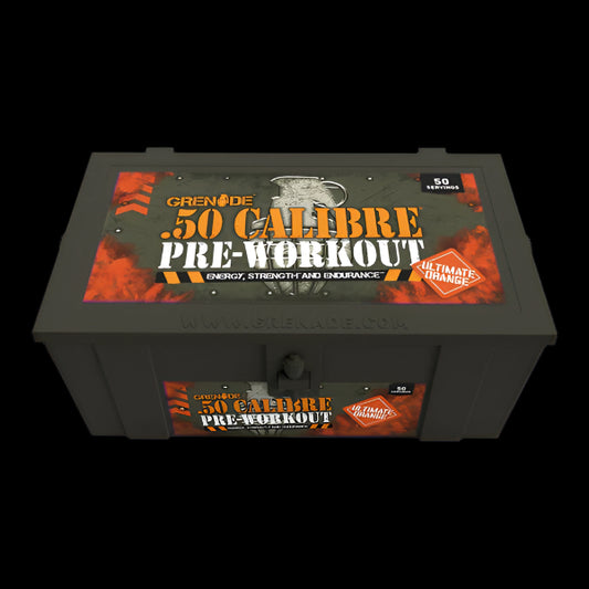 GRENADE 50 CALIBRE PRE WORKOUT ULTIMATE ORANGE **BBE**