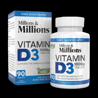 MILLIONS & MILLIONS VITAMIN D3 1000IU