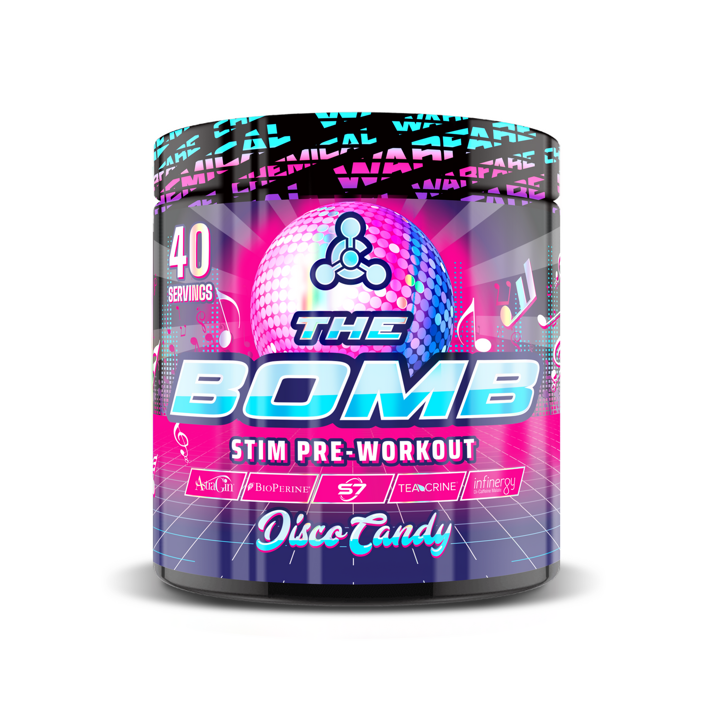 CHEMICAL WARFARE THE BOMB STIM PRE WORKOUT DISCO CANDY