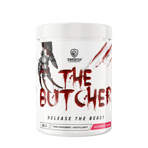 SWEDISH SUPPLEMENTS THE BUTCHER PRE WORKOUT RASPBERRY