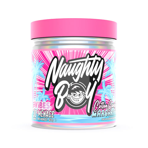 NAUGHTY BOY VIBES MENACE PRE WORKOUT COTTON CANDY MARGHRITA