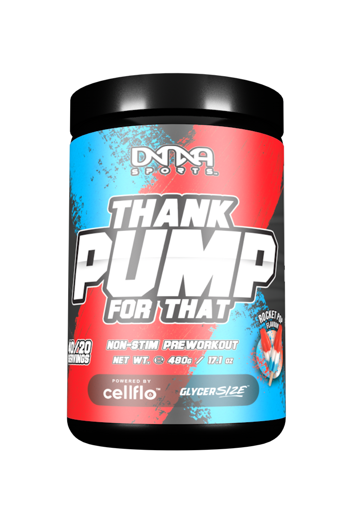 DNA SPORTS NUTRITION THANK PUMP FOR THAT NON STIM PREWORKOUT ROCKET POP