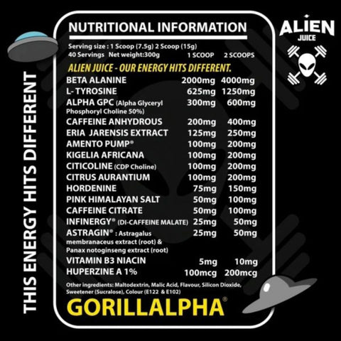 GORILLALPHA ALIEN JUICE PE WORKOUT COSMIC CANDY BLAST