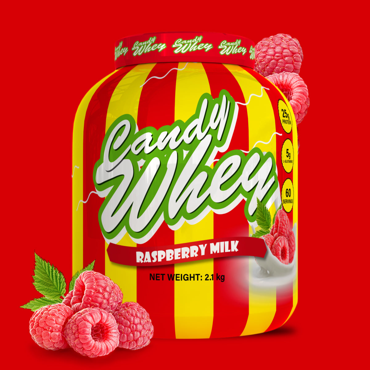 CANDY WHEY RASPBERRY MILK