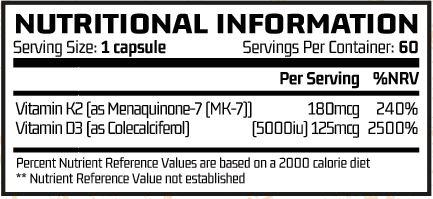 CHEMICAL WARFARE VITAMIN D3+K2 VITAMIN BLEND