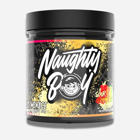 NAUGHTY BOY MENACE PRE WORKOUT SOUR GUMMY BEARS