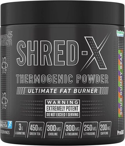 APPLIE NUTRITION SHREDX THERMOGENIC POWDER FAT BURNER SOUR GUMMY BEAR