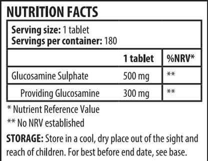 SAVVY ESSENTIALS GLUCOSAMINE SULPHATE 500MG