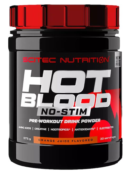 SCITEC NUTRITION HOT BLOOD NO STIM ORANGE FLAVOUR