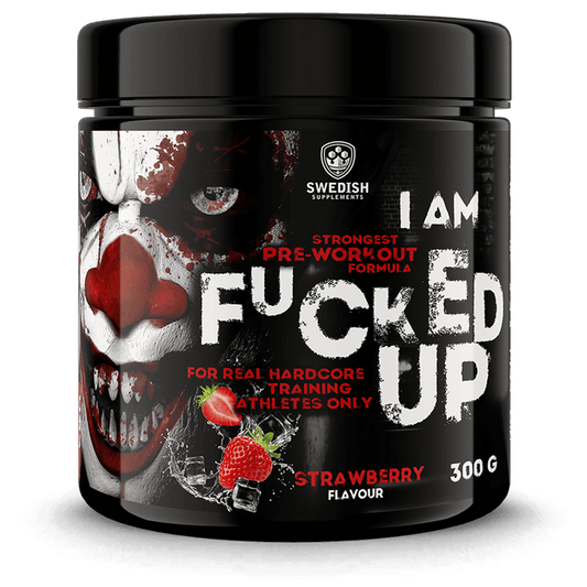 SWEDISH SUPPLEMENTS I AM FKD UP PRE WORKOUT STRAWBERRY